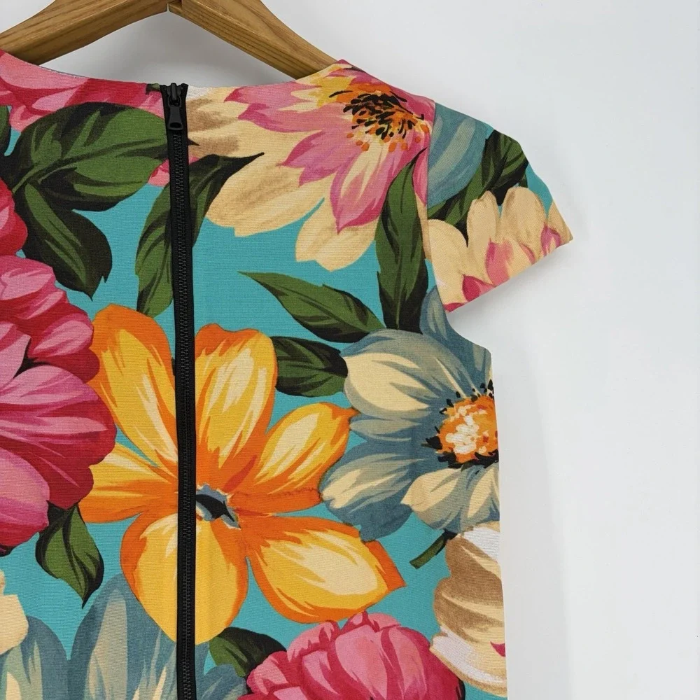 Milly Minis‎ Dress Girls Sz 12 Floral Lined Spring Multicolor Italian Fabric USA
